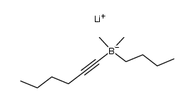 lithium butyl(hex-1-yn-1-yl)dimethylborate结构式