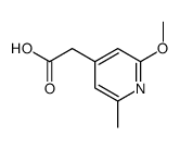 2-(2-methoxy-6-methylpyridin-4-yl)acetic acid结构式