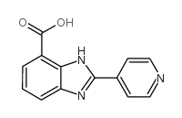 2-(吡啶-4-基)-1H-苯并[d]咪唑-7-羧酸结构式