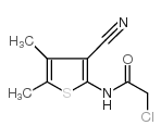 2-Chloro-N-(3-cyano-4,5-dimethyl-thiophen-2-yl)-acetamide结构式