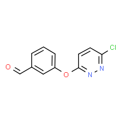 3-[(6-Chloropyridazin-3-yl)oxy]benzaldehyde Structure