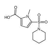 1-methyl-5-piperidin-1-ylsulfonylpyrrole-2-carboxylic acid Structure