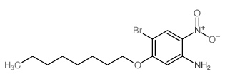 4-溴-2-硝基-5-辛基氧基苯胺结构式