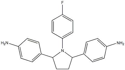 4,4'-(1-(4-fluorophenyl)pyrrolidine-2,5-diyl)dianiline Structure