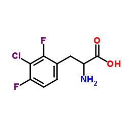 3-CHLORO-2,4-DIFLUORO-DL-PHENYLALANINE Structure