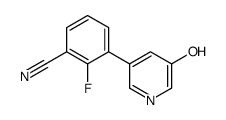 2-fluoro-3-(5-hydroxypyridin-3-yl)benzonitrile结构式