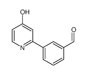 2-(3-Formylphenyl)-4-hydroxypyridine结构式