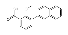 2-methoxy-3-naphthalen-2-ylbenzoic acid结构式