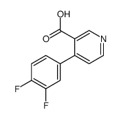 4-(3,4-difluorophenyl)pyridine-3-carboxylic acid结构式