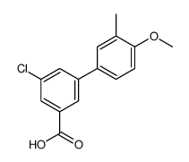 3-chloro-5-(4-methoxy-3-methylphenyl)benzoic acid Structure