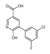 5-(3-chloro-5-fluorophenyl)-6-oxo-1H-pyridine-3-carboxylic acid结构式