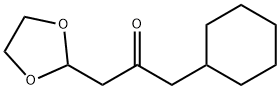 1-Cyclohexyl-3-(1,3-dioxolan-2-yl)-propan-2-one structure