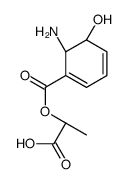 (2R)-2-[(5S,6S)-6-amino-5-hydroxycyclohexa-1,3-diene-1-carbonyl]oxypropanoic acid Structure