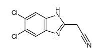 2-(Cyanomethyl)-5,6-dichlorobenzimidazole Structure