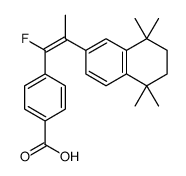 4-[(Z)-1-fluoro-2-(5,5,8,8-tetramethyl-6,7-dihydronaphthalen-2-yl)prop-1-enyl]benzoic acid Structure