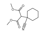 dimethyl (1-cyanocyclohexyl)malonate结构式