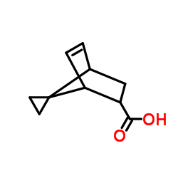 螺[二环[2.2.1]庚烷-7,1'-环丙烷]-5-烯-2-羧酸结构式