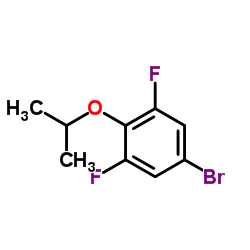 5-溴-1,3-二氟-2-异丙氧基苯结构式