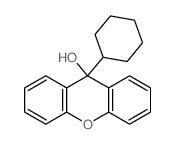 9H-Xanthen-9-ol,9-cyclohexyl- Structure