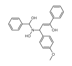 (Z)-3-(hydroxy(hydroxy(phenyl)methyl)amino)-3-(4-methoxyphenyl)-1-phenylprop-1-en-1-ol结构式