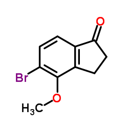 5-Bromo-4-methoxy-2,3-dihydro-1H-inden-1-one Structure