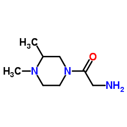 2-Amino-1-(3,4-dimethyl-1-piperazinyl)ethanone结构式