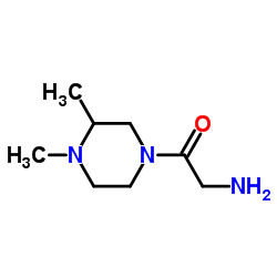 2-Amino-1-(3,4-dimethyl-1-piperazinyl)ethanone Structure