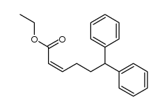(Z)-ethyl 6,6-diphenylhex-2-enoate Structure
