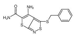 4-amino-3-benzylsulfanylthieno[2,3-c][1,2]thiazole-5-carboxamide结构式