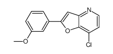 7-chloro-2-(3-methoxyphenyl)furo[3,2-b]pyridine Structure