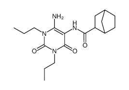 Bicyclo[2.2.1]heptane-2-carboxamide,N-(6-amino-1,2,3,4-tetrahydro-2,4-dioxo-1,3-dipropyl-5-pyrimidinyl)-结构式