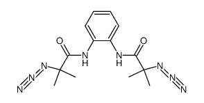 N,N'-(1,2-phenylene)bis(2-azido-2-methylpropanamide) Structure