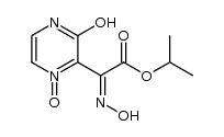 3-hydroxy-2-(1-(hydroxyimino)-2-isopropoxy-2-oxoethyl)pyrazine 1-oxide结构式