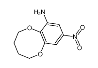 7-amino-9-nitro-2,3,4,5-tetrahydrobenzo(b)(1,4)dioxocin结构式