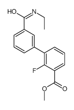 3-(乙基氨基甲酰)-2-氟-[1,1-联苯]-3-羧酸甲酯结构式