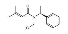 (S)-N-(chloromethyl)-3-methyl-N-(1-phenylethyl)but-2-enamide Structure