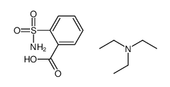 N,N-diethylethanamine,2-sulfamoylbenzoic acid结构式