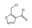 4-Isoxazolecarbonyl chloride, 5-(chloromethyl)- (9CI)结构式