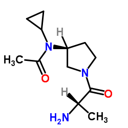N-[(3S)-1-Alanyl-3-pyrrolidinyl]-N-cyclopropylacetamide Structure