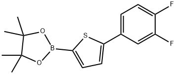 5-(3,4-Difluorophenyl)thiophene-2-boronic acid pinacol ester structure