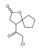 1-Oxaspiro[4.4]nonan-2-one, 4-(chloroacetyl)- (9CI) structure