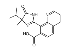 8-(4-isopropyl-4-methyl-5-oxo-2-imidazolin-2-yl)-7-quinolinecarboxylic acid Structure