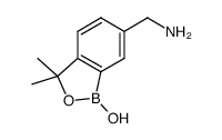1,3-dihydro-1-hydroxy-3,3-dimethyl-2,1-benzoxaborole-6-methanamine结构式