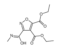 diethyl 3-(methylcarbamoyl)-1,2-oxazole-4,5-dicarboxylate结构式