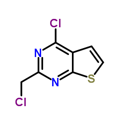 4-Chloro-2-(chloromethyl)thieno[2,3-d]pyrimidine结构式
