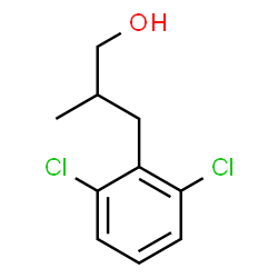 3-(2,6-二氯苯基)-2-甲基丙醇结构式