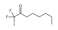 1,1-difluoro-1-iodooctan-2-one结构式