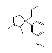 3-(3-methoxyphenyl)-1,2-dimethyl-3-propylpyrrolidine Structure