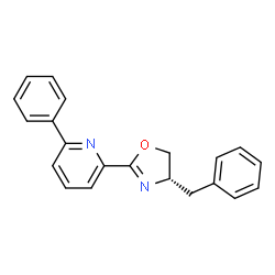 (S)-4-Benzyl-2-(6-phenylpyridin-2-yl)-4,5-dihydrooxazole Structure