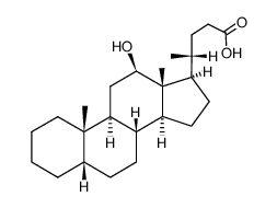 (5b,12b)- 12-hydroxyCholan-24-oic acid结构式